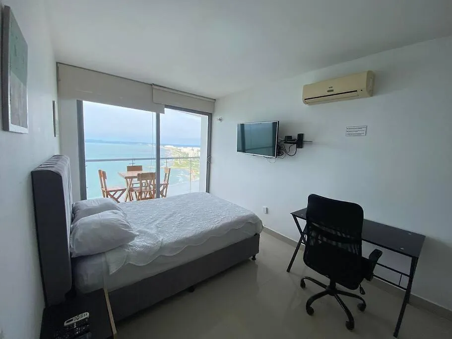 Apartmán Apto Con Espectacular Vista Frente Al Mar Piso 28 Cartagena