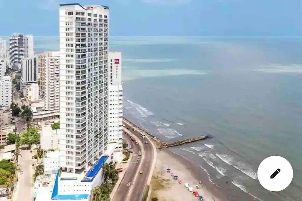 Apto Con Espectacular Vista Frente Al Mar Piso 28 Apartment Cartagena 0*,  Colombia